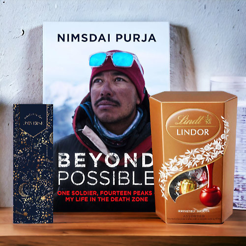 Beyond Possible by Nimsdai Purja With Bookmark & Chocolate Beyond Possible by Nimsdai Purja With Bookmark & Chocolate