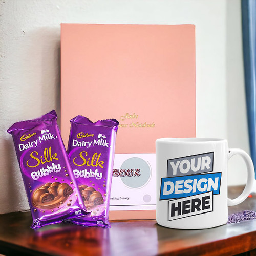 Sweet Moments Hamper with Notebook, Chocolates, and Mug