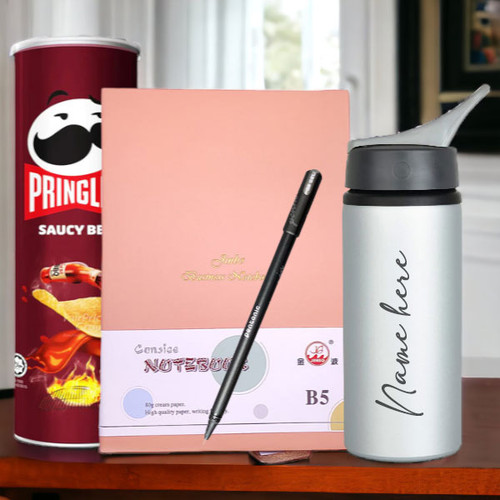 Lindt Chocolate with Notebook, Pen & Lucky