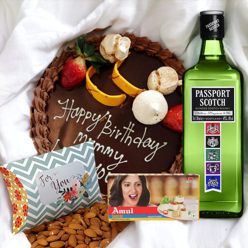 Beverage & Cake Combo with Dried Nuts
