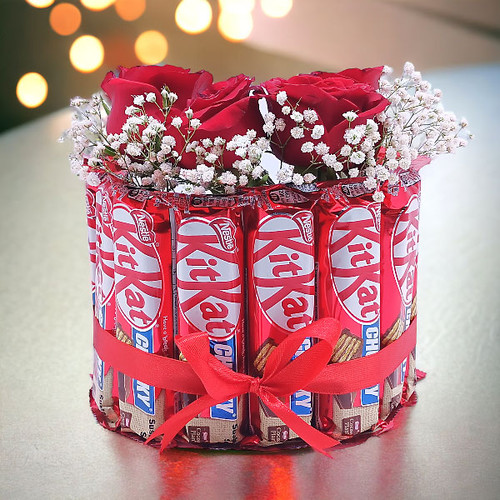 Red Rose and KitKat Gift Surprise
