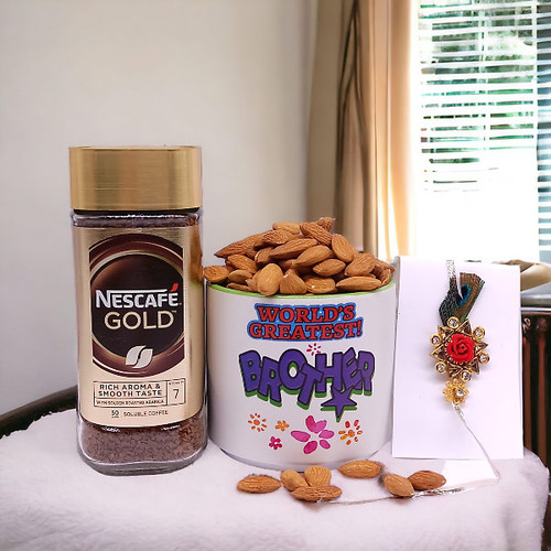 Rakshya Bandhan With Mayur Rakhi, Nescafe & World Greatest Brother Mug