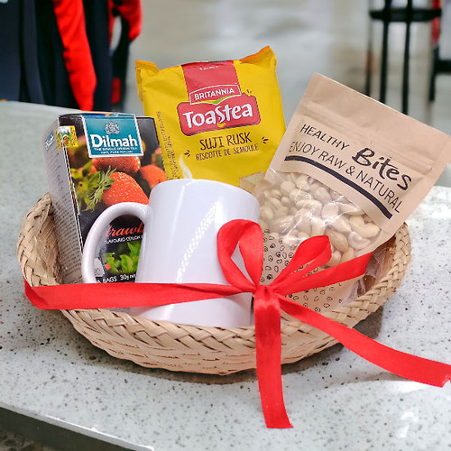 Morning Tea Gift Hamper With Dry Nuts