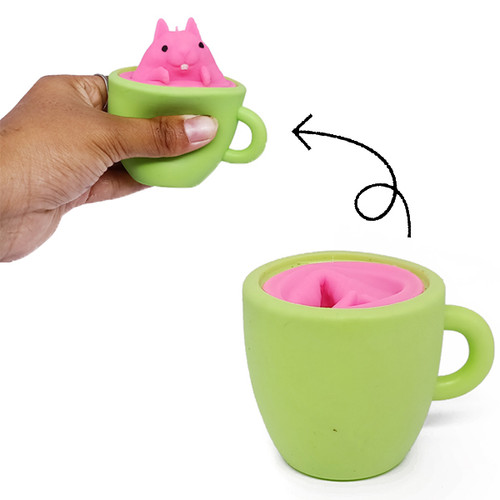 Cute Antistress Squirrel Toy Squeeze- Yellow