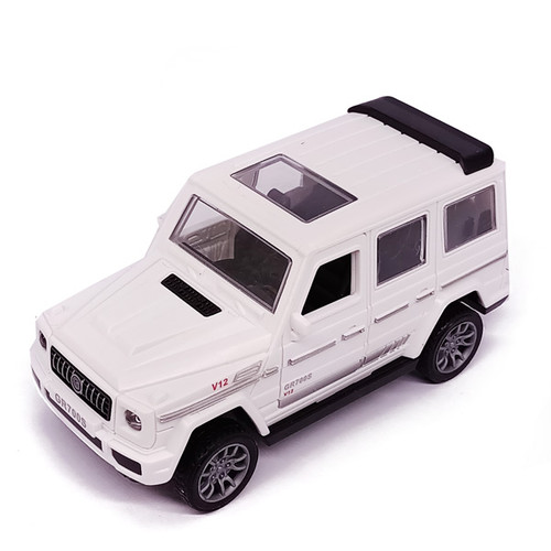 Simulation Alloy Model Car for Toddlers- White