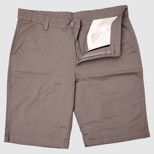 Gent's Park- Grey Cotton Half Pants for Men (38)