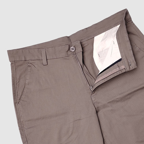 Gent's Park- Grey Cotton Half Pants for Men (40)
