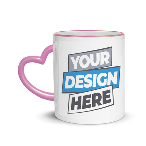 Personalized Love Design Pink Ceramic Mug