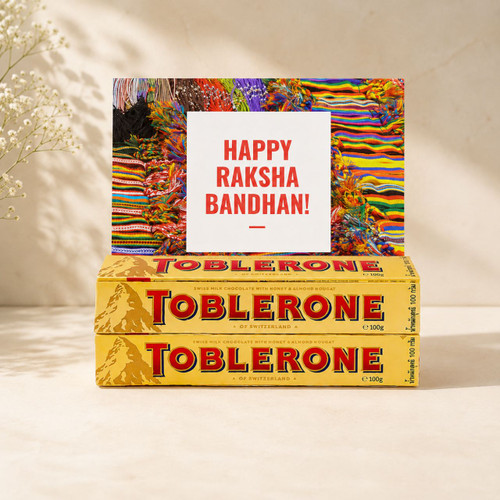 Rakhi Special Personalized 3X Toblerone Wrapper