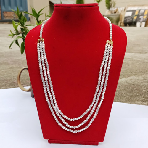 Multi-Layer Off White pearl Necklace