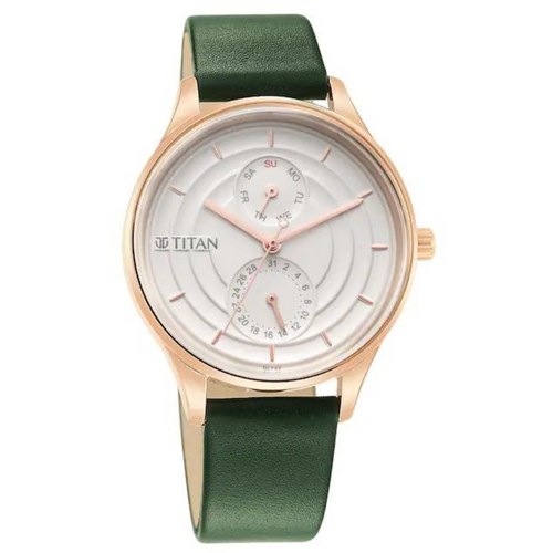 Titan Women's White Dial Analog Watch - 2670WL05