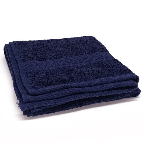 Fabric Face Towel - Navy Blue