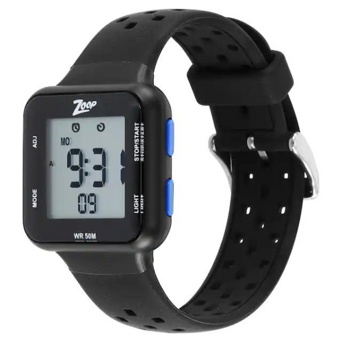 TITAN Zoop Digital NA Dial Silicone Strap Watch-16022PP03