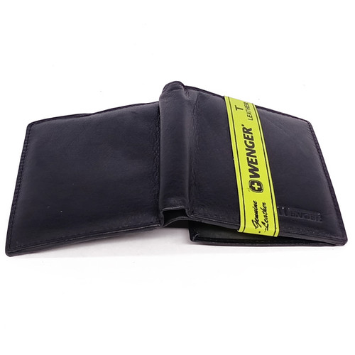 Wenger Black Leather Wallet For Men