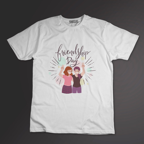 Friendship Day Printed T-shirt