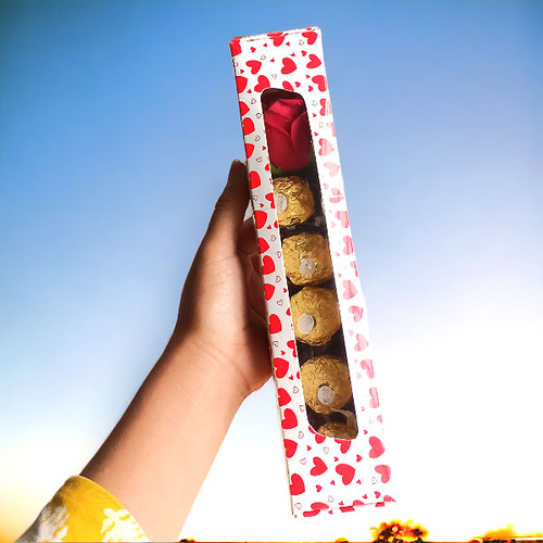 Ferrero With Rose in Heart Printed Box