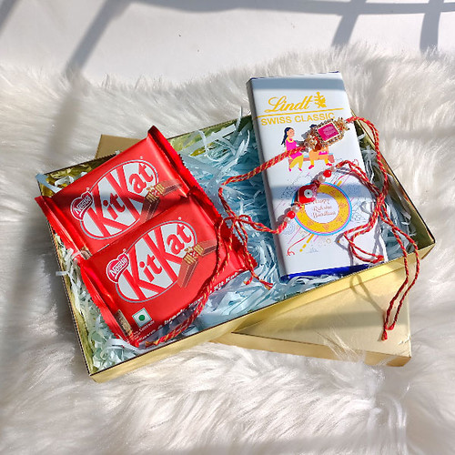 Personalized Rakhi Gifts With Chocolates Combo