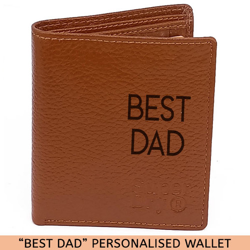 Levi's Genuine Leather Wallet for Dad- Sand Brown