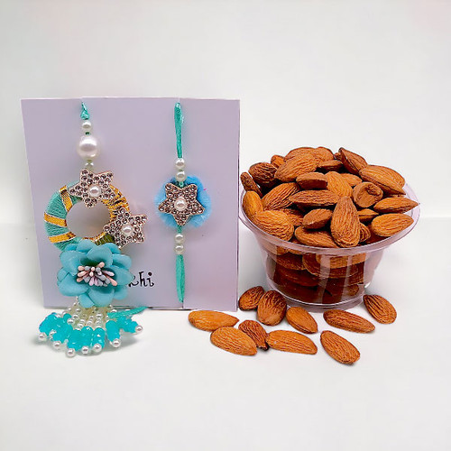 Bhaiya Bhabhi Rakhi Gifts With Dry-Nuts
