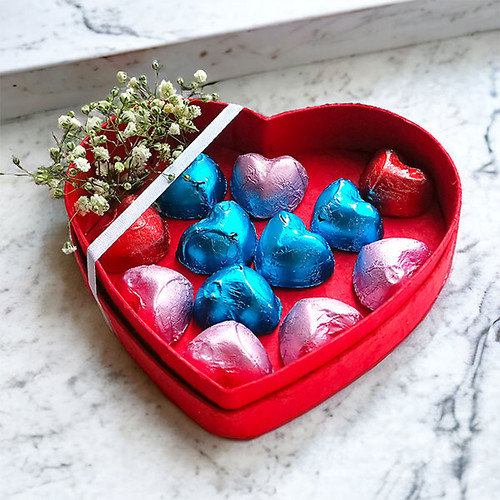 Heart Shaped Gourmet Chocolate Box