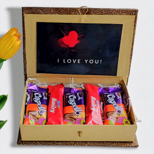 Full of Chocolates Box With Greeting Card