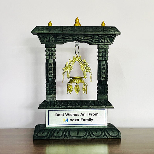 Wooden Dalucha Token of Love with Company Name, Logo and Message