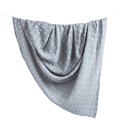 Crane Baby Ezra Single  Swaddle Wraps (River Dash) Crane Baby Ezra Single  Swaddle Wraps (River Dash)