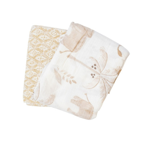 Crane Baby Kendi 2pc. Swaddle Wraps