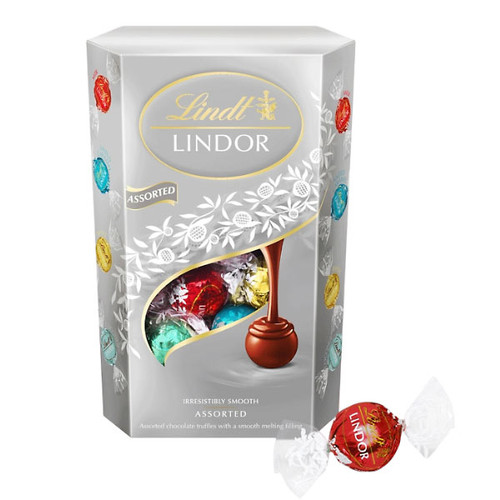 Lindt Lindor Silver Assorted Chocolate Truffles 200g