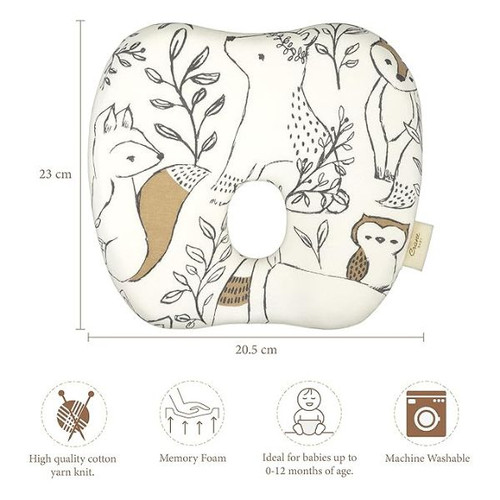 Crane Baby Memory Foam Pillow - Ezra (For Preventing Flat Head Syndrome)
