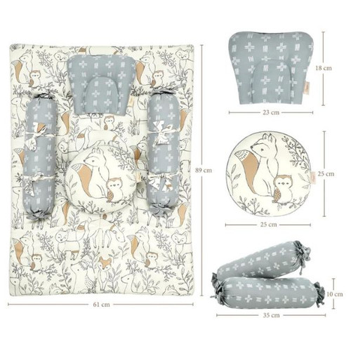 Crane Baby 5pc Mattress Set - Ezra
