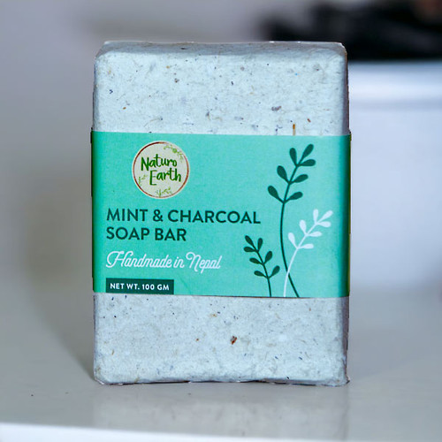 Naturo Earth Mint and Charcoal Soap 100g