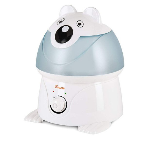 Crane Electrical Ultrasonic Cool Mist Humidifier Drop Clear/White  EE-5301CW