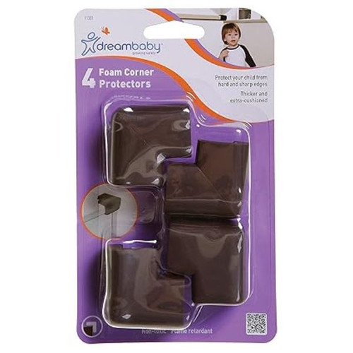 DreamBaby Foam Corner Bumpers 4 Pack- Brown
