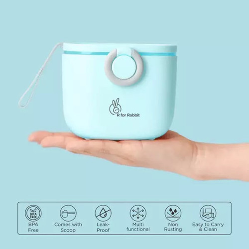 R for Rabbit First Meal Box with spoon - BLUE R for Rabbit First Meal Box with spoon - BLUE
