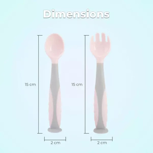 R for Rabbit First Feed Flexi Spoon - PINK GREY