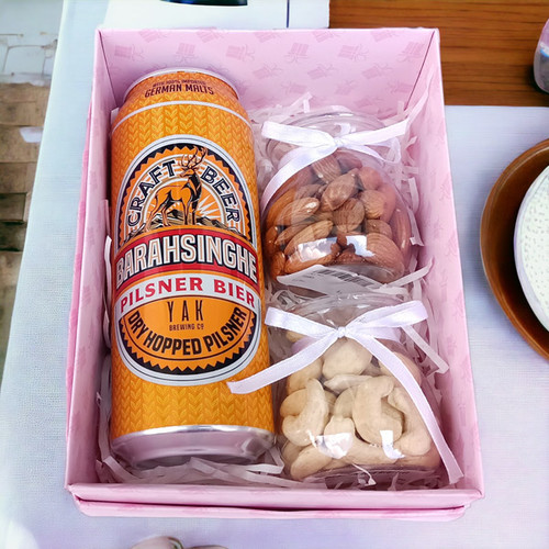 Dry Nuts & Beer Gift Combo