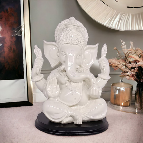 Lord Ganesh Statue White - 5.5"