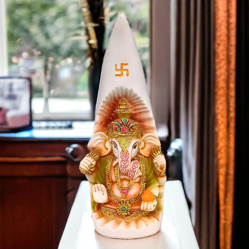 Lord Ganesh Ji Idol On Beautiful Wall Hanging Frame