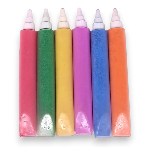 Set of 6 Rangoli Decoration Colors