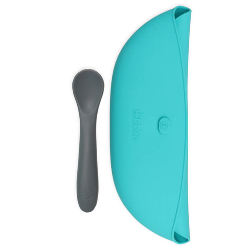 Bblüv Pöket Portable Silicone Feeding Set FDA Lime or Grey (B0180-L)