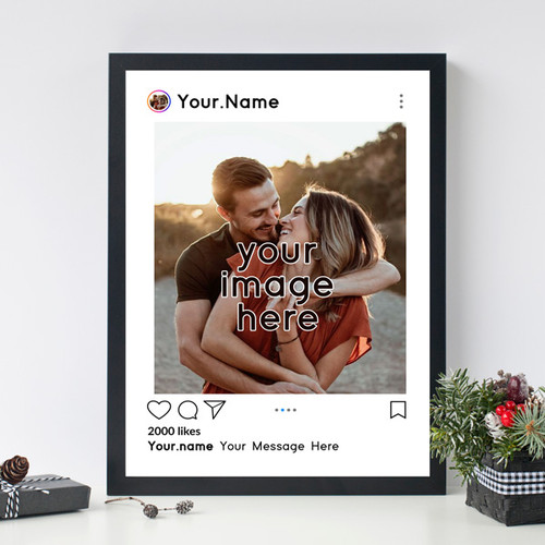Personalized Desired Name and Message Photo Frame