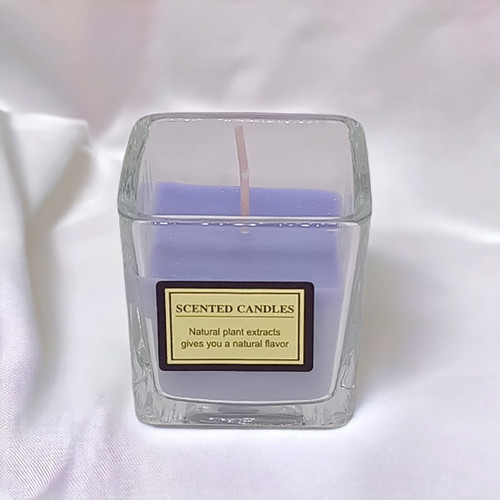 A Light Purple Candle With a Gentle Aroma