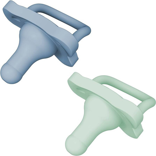 Dr.Brown's HappyPaci Silicone one-piece soother, Blue and green