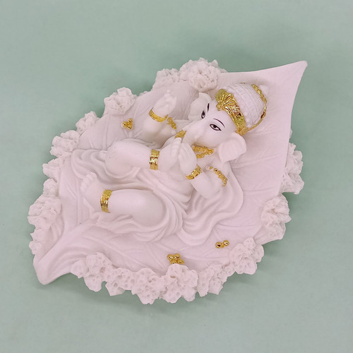 White Marble Divine Ganesh Idol Statue