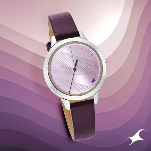 Fastrack Purple Analog Watch for Her- 6267SL01