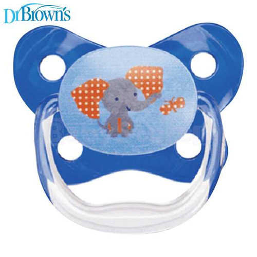 Dr.Brown's Prevent Contoured SHIELD Pacifier - Stage 1 * 0-6M - Blue, 1-Pack