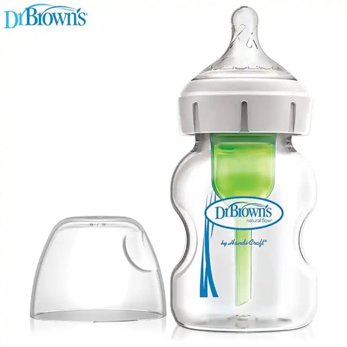 Dr.Brown's 5 oz/150 ml Options+ Wide-Neck Bottle Glass Single