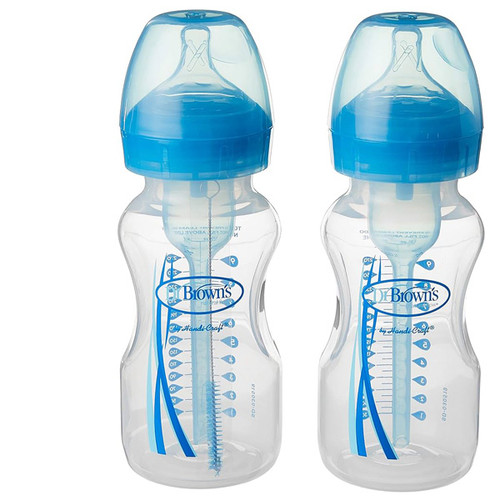 Dr.Brown's 9 oz/270 ml Options+ Wide-Neck Baby Bottles 2-Pack