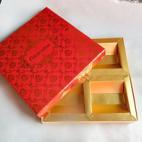 Dry Nuts Box Celebration (Sq, Non- Transparent) - Design May Vary